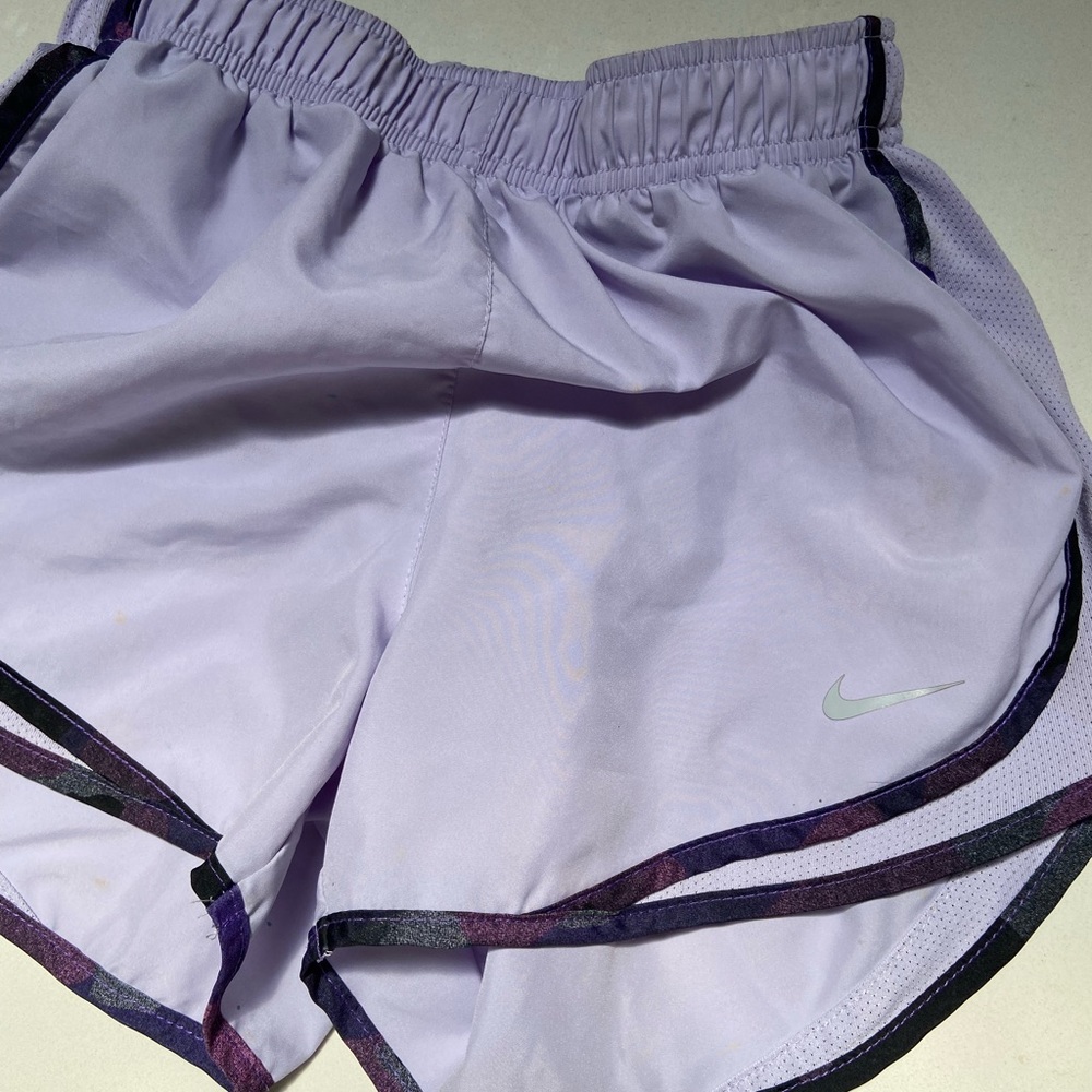 Nike dri fit lilac lavender purple athletic running shorts